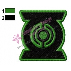 Green Lantern Logo Embroidery Design